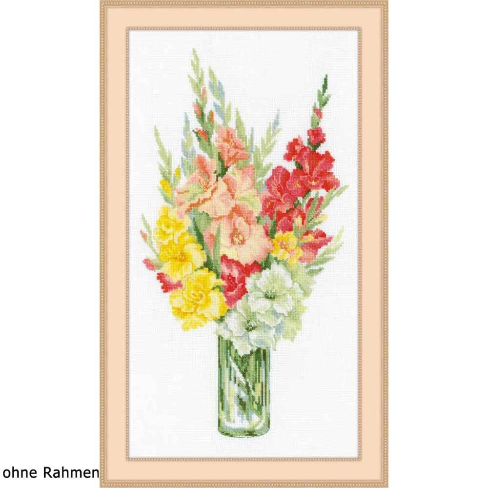 Riolis counted cross stitch Kit Bouquet of Gladioli, DIY
