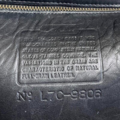 Extremely Rare Made In USA Old Coach 9806 Shoulder Bag Black