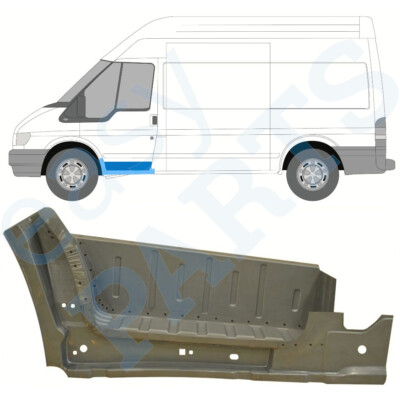 For Ford Transit 2000-2013 entry plate repair with interior sills / left