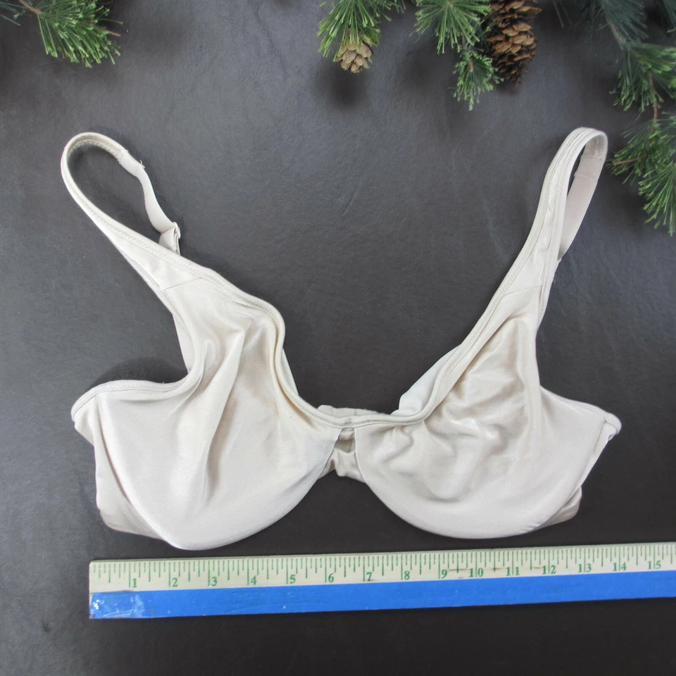 Hanes Bra 34D Tan Lightly Lined Adjustable Clasp Back *Note - Image 2 of 4