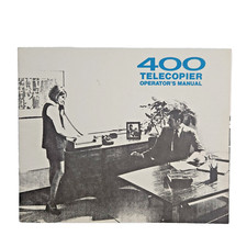 Xerox 400 Telecopier Operator's Manual Early Fax Machine Vintage 1970s Rare