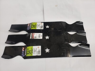 Qty/3 18-1/2'' Rotary 11180 Standard Lift Mower Blades Craftsman, Poulan 54'' Cut