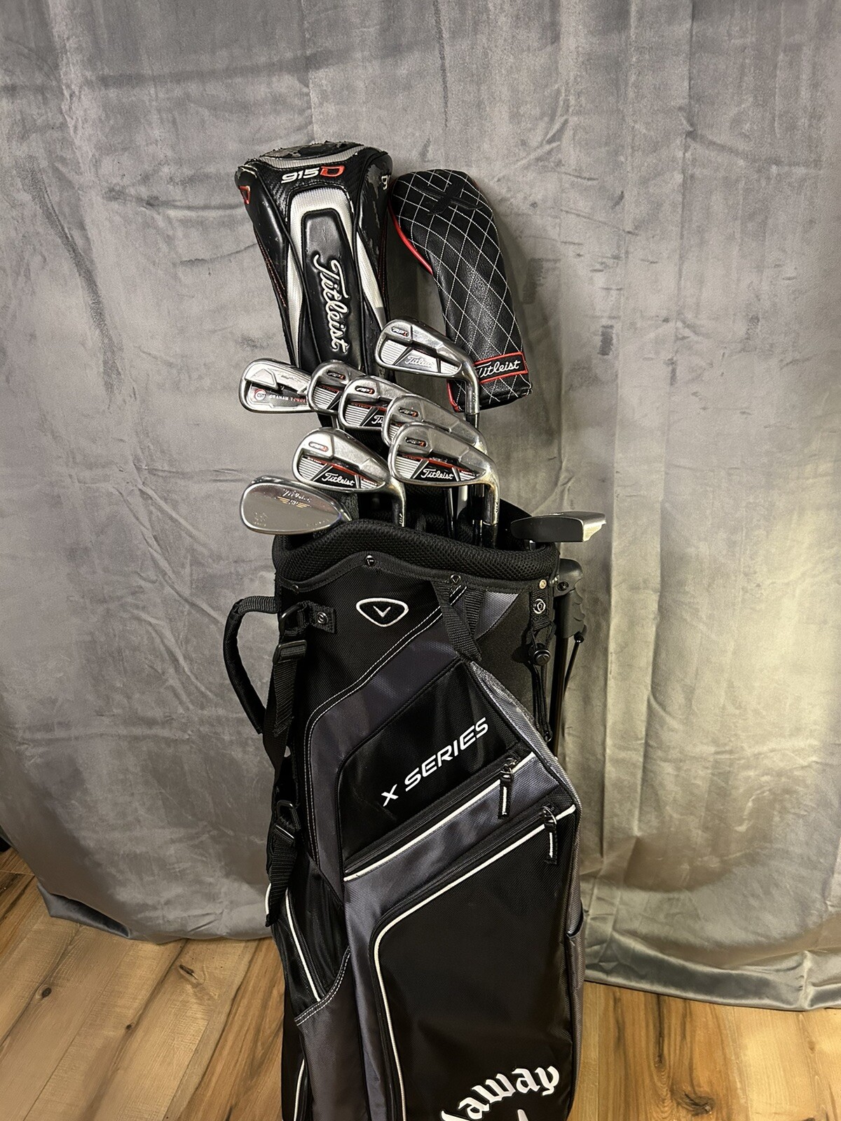 TITLEIST / CALLAWAY GOLF CLUBS FULL SET MENS RH DRIVER 3W 4PW SW