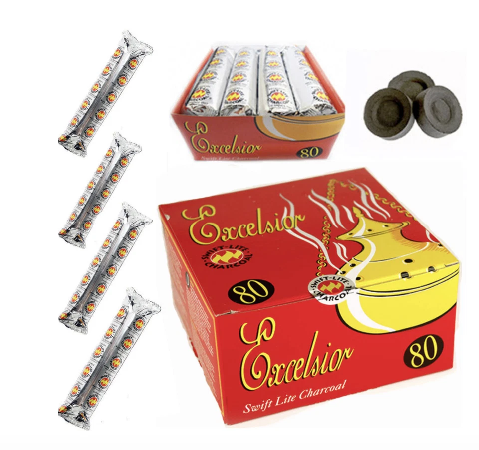 SWIFT LITE SHISHA HOOKAH CHARCOAL BAKHOOR INCENSE BURNER COAL TABLETS FOR Nakhla
