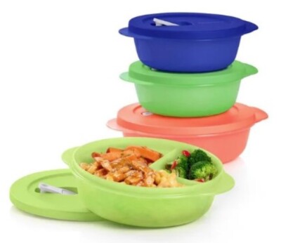 Tupperware まとめ売り Tupperware Snowflake Freezer Medium Square Round Plastic