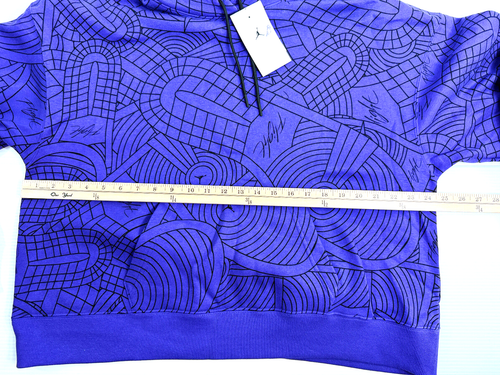 Air Jordan Brooklyn Fleece Pullover Dark Concord Women`s Size Large DV1417-514 - Picture 6 of 15