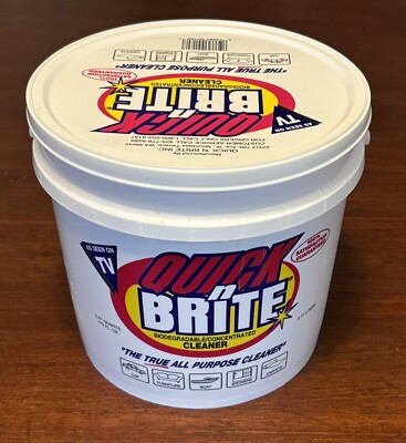 Quick N Brite Concentrated Cleaner 5.17 Liters Pail Paste All Purpose Large Size