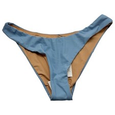 J. Crew Baby Blue Curved Waist Bikini Bottom Size Medium NEW