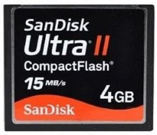 Sandisk 4GB Ultra II CompactFlash Memory Card 15MB/s