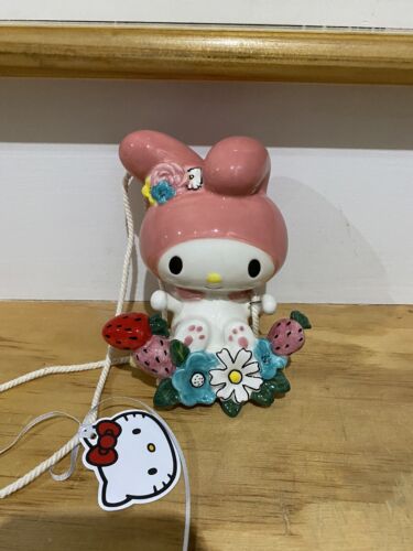Balançoire fleur en céramique Hello Kitty Melody Sanrio bleu ciel - Photo 1/1