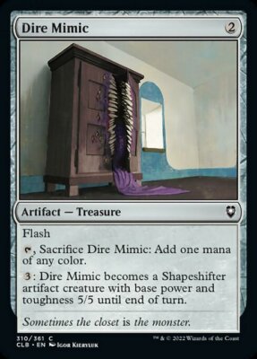 MTG Baldur's Gate C Dire Mimic #310 PLAYSET 4x x4