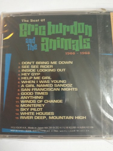 The Best of Eric Burdon & the Animals 1966-1968 JAPAN IMPORT BRAND NEW! - Picture 3 of 6