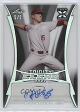 2020 Leaf Trinity Clear Auto Silver Spectrum 5/5 CJ Van Eyk #CA-CVE Auto 0bz