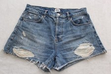BDG 100 Cotton Denim Shorts Distressed High Rise Good Condition Womens Size 32
