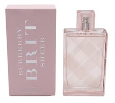 Burberry Brit Sheer 3.3 / 3.4 oz EDT Perfume for Women New In Box