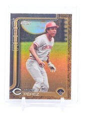 TONY PEREZ 2025 TOPPS CHROME GILDED GOLD /99 #4 CINCINNATI REDS Q0208