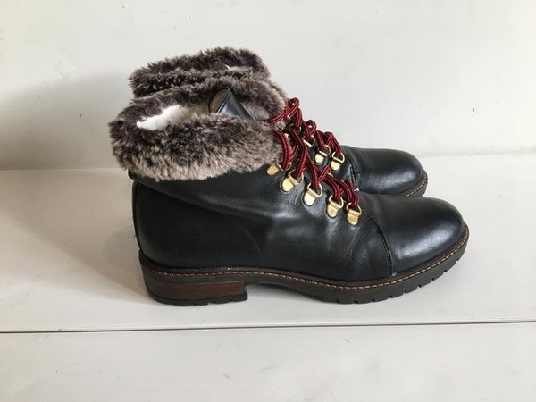 Women Russell & Bromley Boots Black Leather 37 #NSDZ