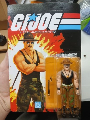 Transformers x GI Joe KUP Triple T Sgt Slaughter 3.75” Action Figure New Hasbro