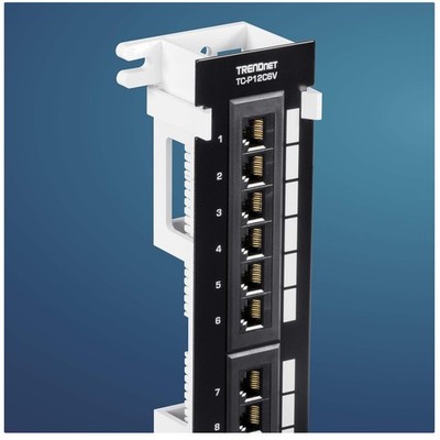 Cat6 Wall Mount Patch Panel with 89D Bracket