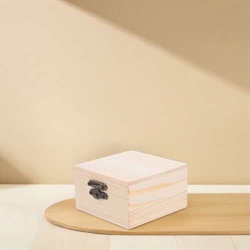 Holz Geschenkbox unvollendet Schmuck DIY Bastelboxen zum Basteln Deko - Bild 10 von 12