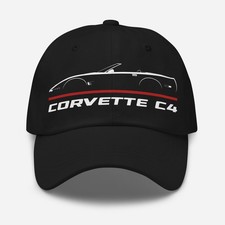 Premium Dad Hat For Corvette C4 Convertible 1991-1996 Car Owners Birthday Gift