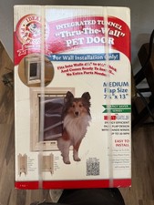 Ideal Products Integrated Tunnel  Thru-The-Wall  Pet Door Medium
