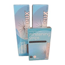  Lot of 3 Lumineux Whitening Toothpaste  14 Whitening Strips