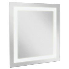 RecPro RV LED Backlit Bathroom Mirror 22x19 12V Surface Mount 4000K Cool White