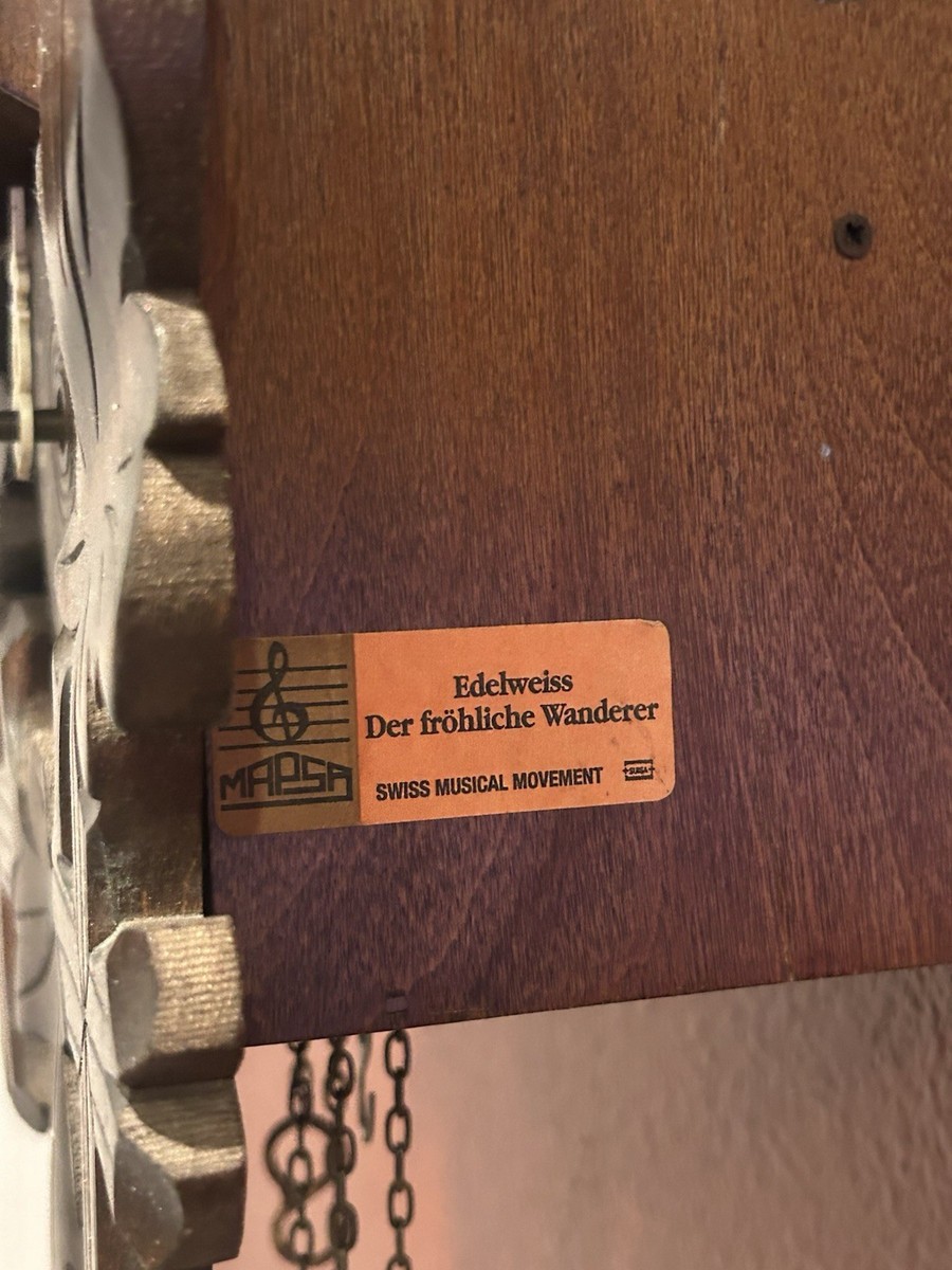 Pendule Coucou Edelweiss Froelicher Randonneur N°3883 - Reuge (Bois, Quartz)