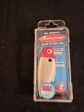 Bill Lewis Saltwater Rat-L-Trap 1/2oz White Red Head Lipless Crankbait 