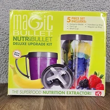Magic Bullet NutriBullet Deluxe Upgrade Kit 5 Piece Set NBR-0501M Open Box