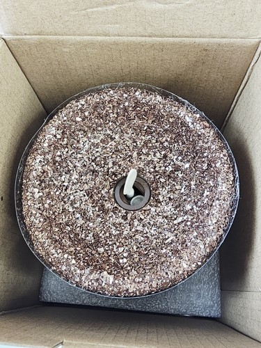 Luminara MOCHA Real Flame-Effect Flameless Candle 7" Glitter Remote Sugared New - Picture 2 of 8