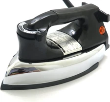 Heavyweight Dry Iron, No Steame No Holes, 9 Ft Cord, Non-Stick Soleplate