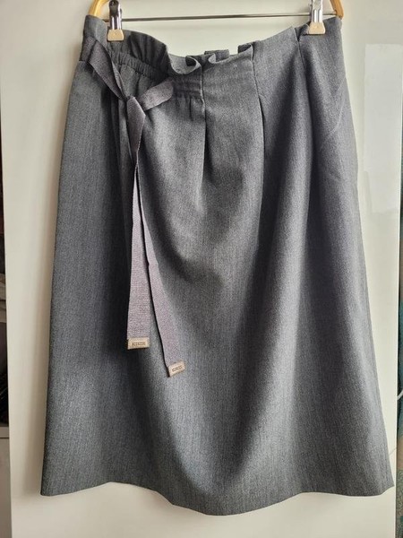 Women Peserico Skirt Grey Viscose 40