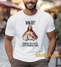 Abolish ICE Anti Deportation Raids Liberal Jesus Satire Humor T-shirt