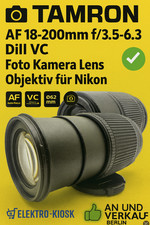 📸 Tamron AF 18-200mm f/3.5-6.3 DiII VC Obiettivo Fotocamera ✅ per Nikon