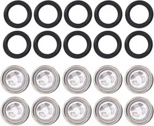 10 Pcs Brake Cylinder Reservoir, Brake Master Cylinder with O Ring for Motorcycl