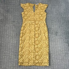 Ladies M&S Per Una Lined Lace Look Dress / Size 14 Nearly New ❤️