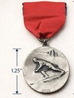 🌺 Rare Vintage Sterling Silver Ski Medal — L.G. Balfour Co. Attleboro Mass — photo 2