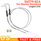 47“ Stainless Steel Throttle And Idle Cable Set For Harley Davidson 56579-02A