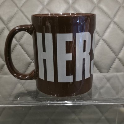 Hershey's braune Keramiktasse großer Logodruck Kimm & Miller mikrowellengeeignet