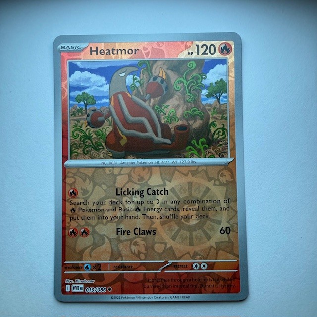 Heatmor Uncommon SV: White Flare 019/086 NM reverse holo