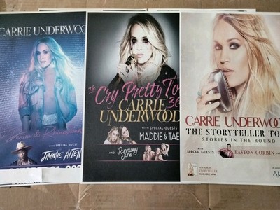 Carrie Underwood 11x17  Concert Tour Poster Cry Pretty Cd