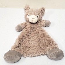 Demdaco Luna Llama Baby Rattle Lovey Security Blanket Plush