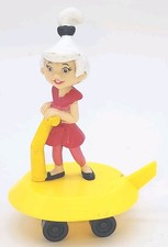 1990 Yellow Scooter Judy Jetson 3.5" Applause Wendy's Kids Meal Toy Jetsons