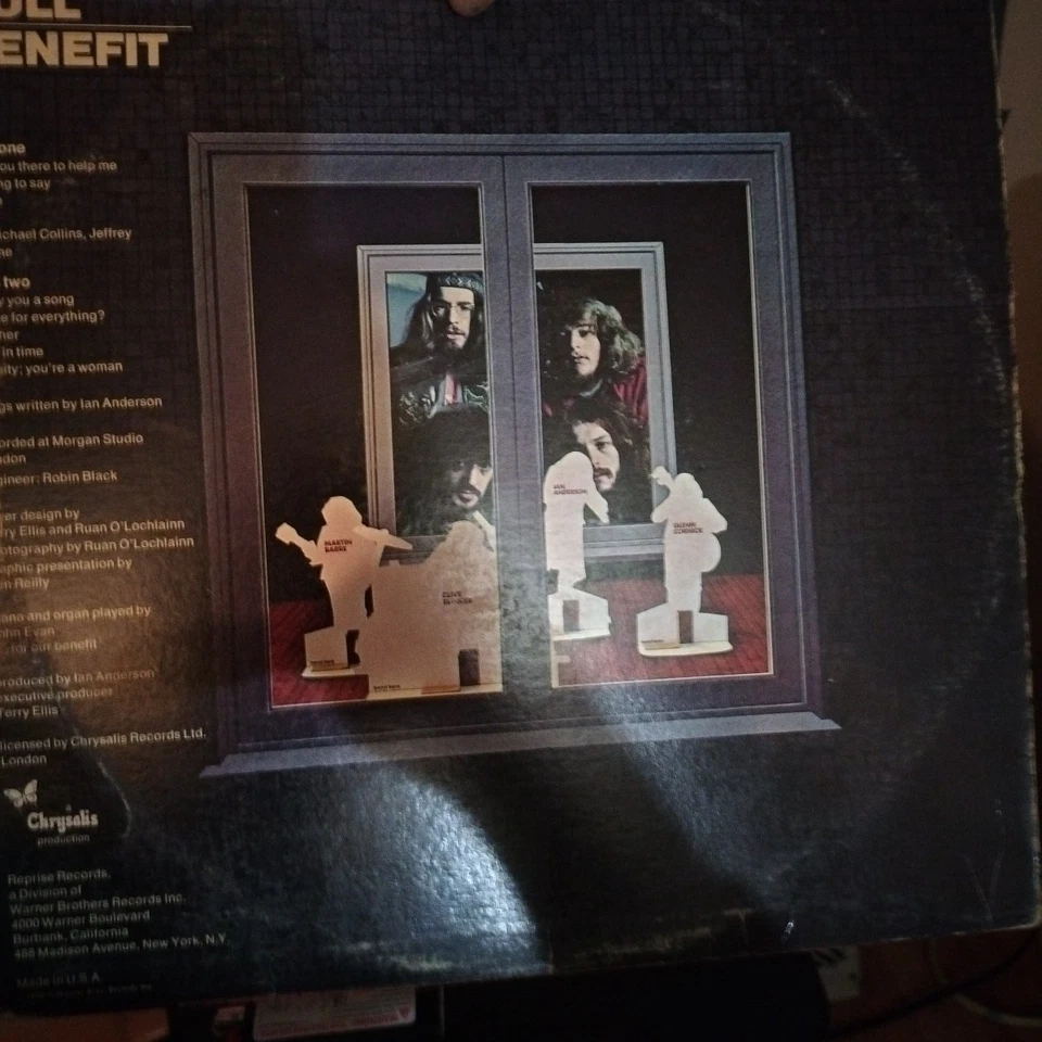 Jethro Tull Benefit 1970 Reprise RS 6400 Vinyl LP Record TESTED - Image 4 of 4