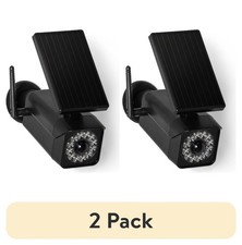 Solar Motion Security Light, Simulated Camera, Black,120 Beam Angle, 800 Lumens