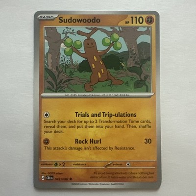 New Sudowoodo Mega Evolutions 4 Chaos Rising #43/86 Uncommon Pokemon 