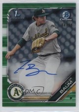 2019 Bowman Draft Chrome Pick Green Refractor 94/99 Tyler Baum #CDA-TB Auto 6o3