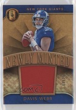 2017 Panini Gold Standard Newly Minted Memorabilia Prime 8/25 Davis Webb #18 w5c